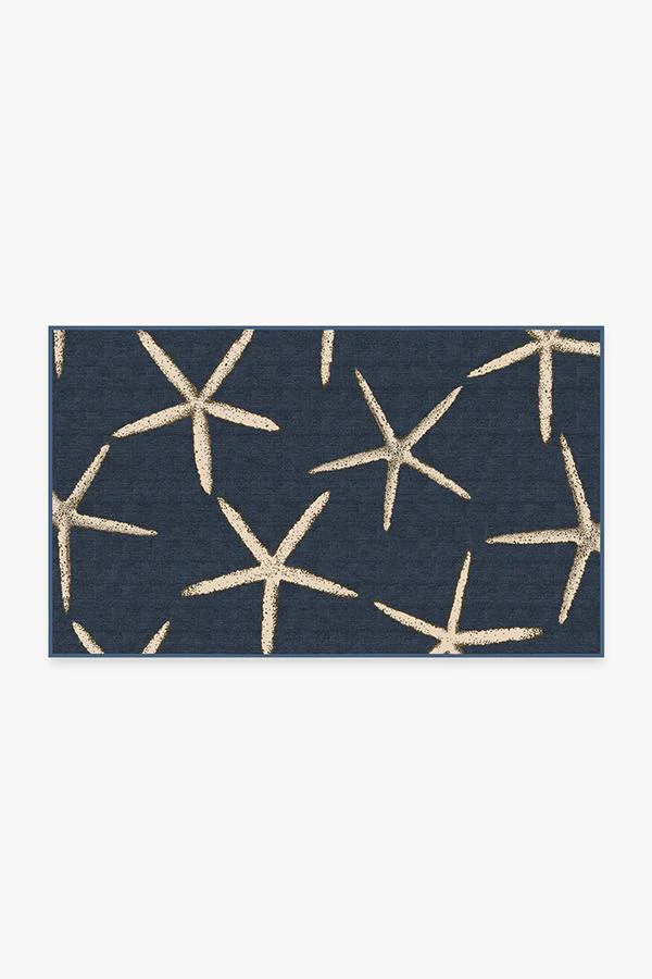 Starfish Navy Rug