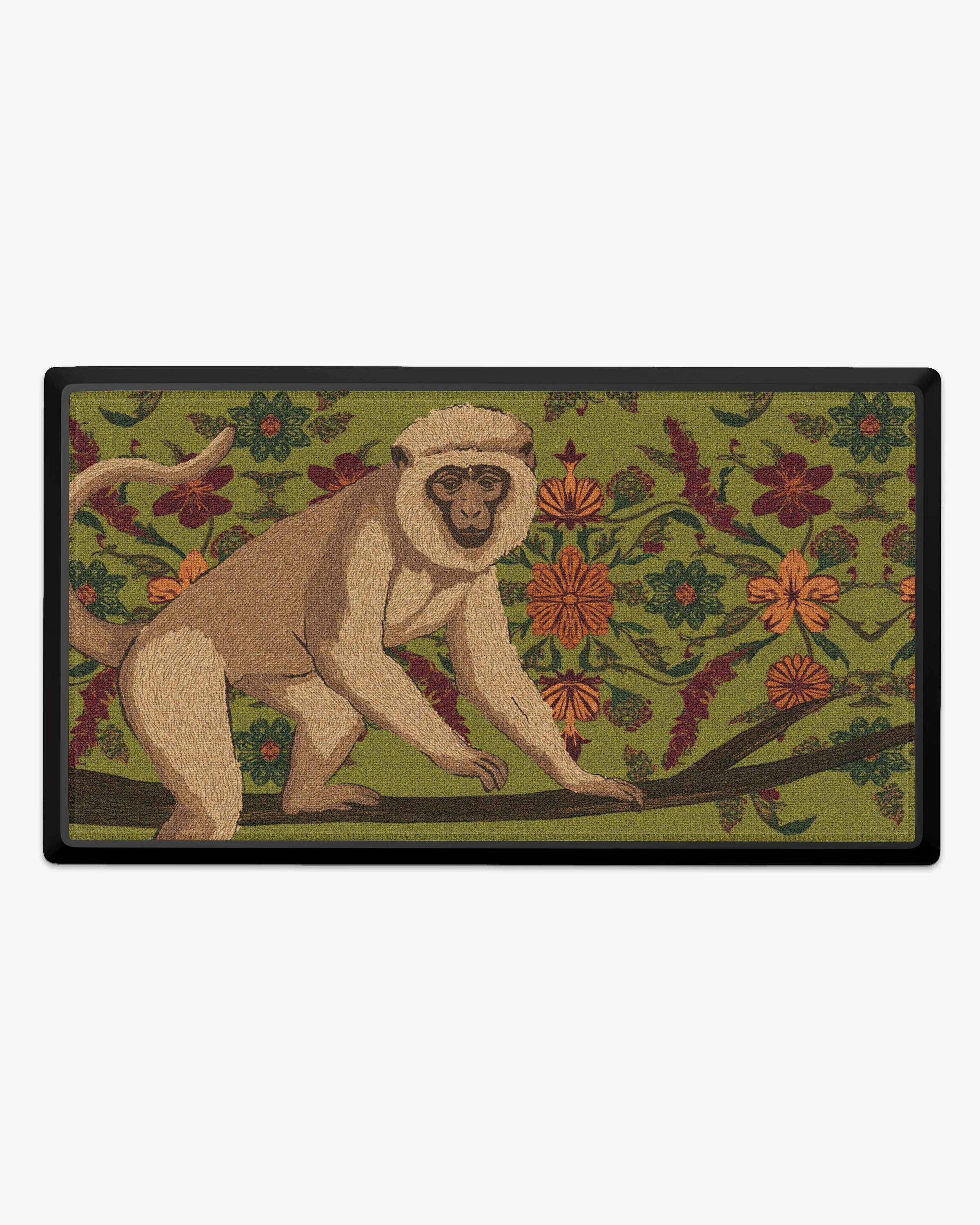 Wise Friend Moss Green Large Doormat by Iris Apfel