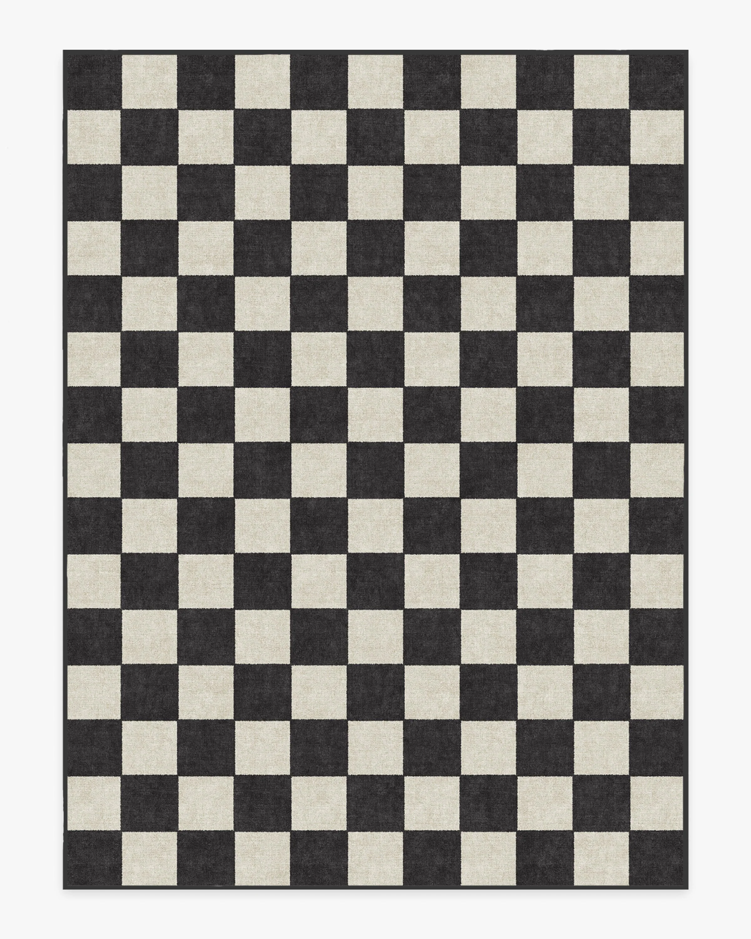 Jaque Checkered Black Flatwoven Rug