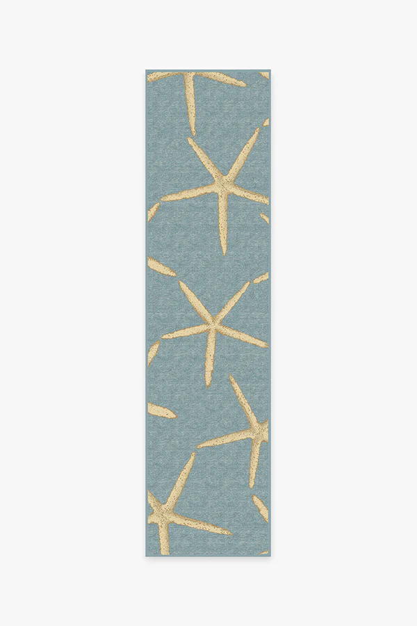 Starfish Pale Blue Flatwoven Rug