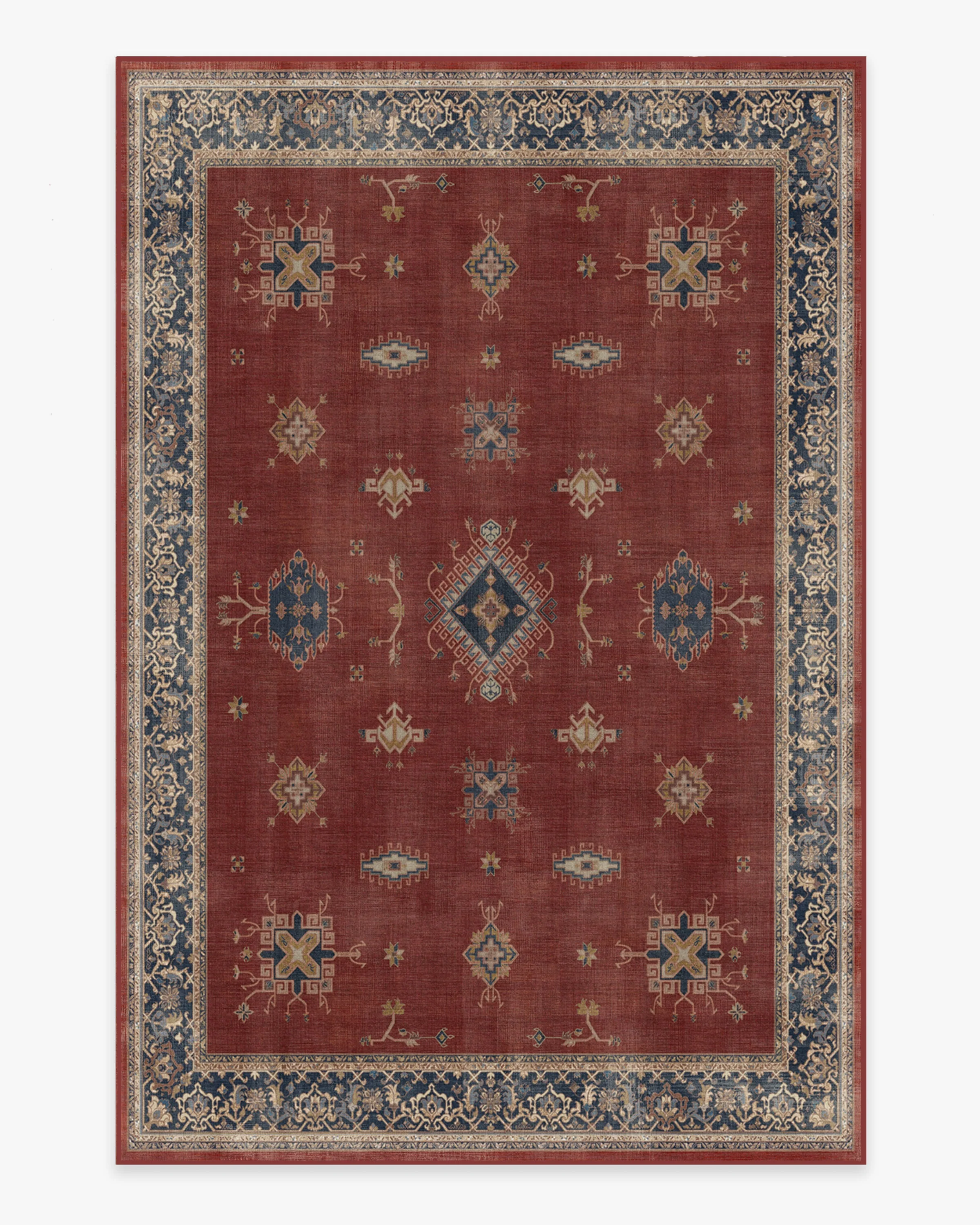 Verena Amber Red Flatwoven Rug