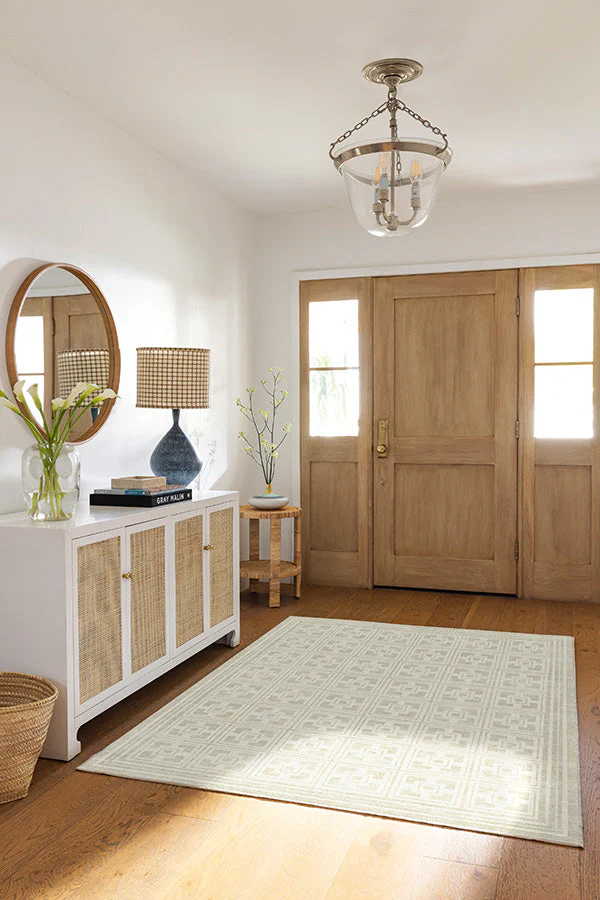 Palm Springs Ivory Stone Rug by Gray Malin