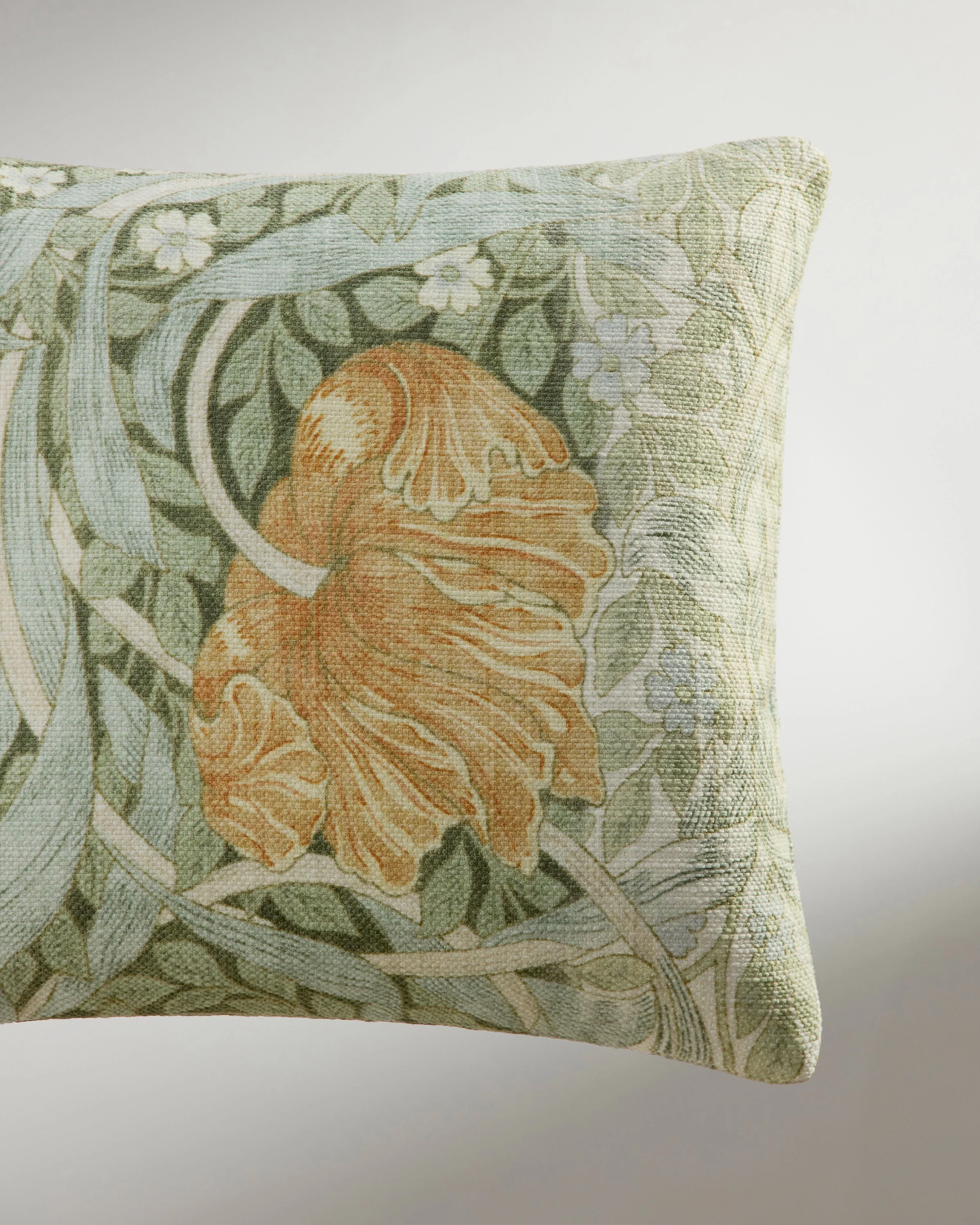 Pimpernel Sage Woven Lumbar Throw Pillow by Morris & Co.