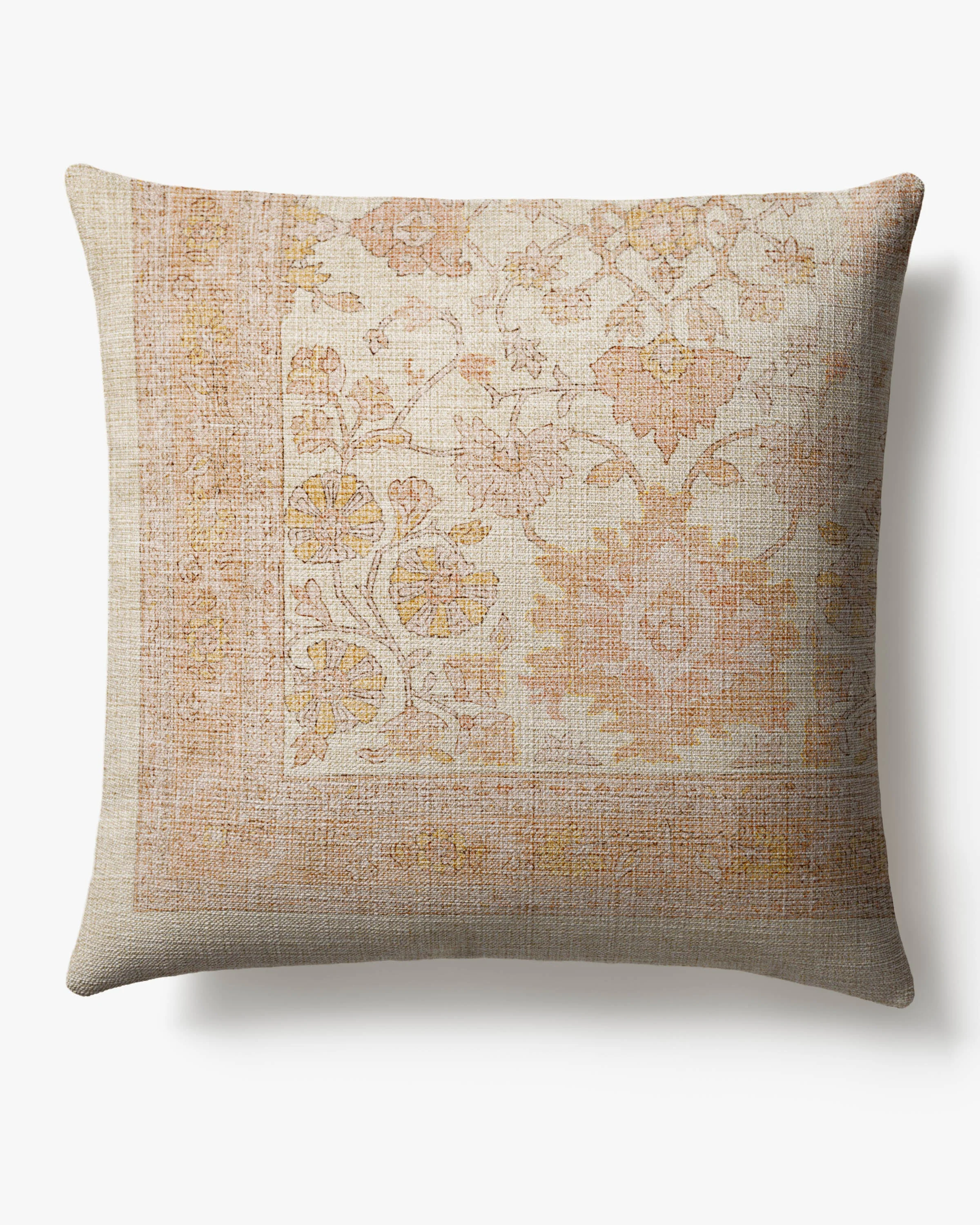 Lenora Vintage Blush Woven Throw Pillow