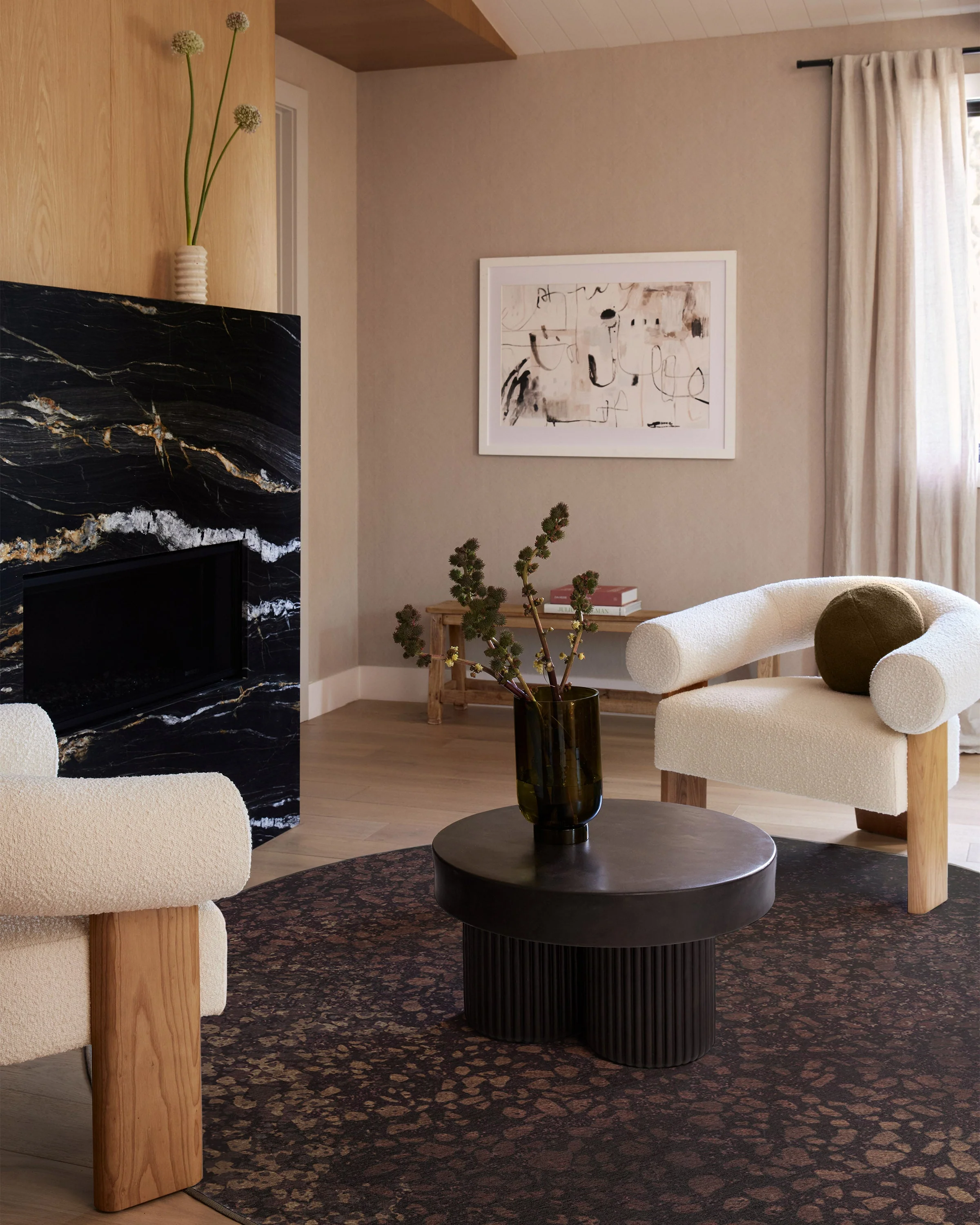 Terran Burgundy Rug by Architectural Digest