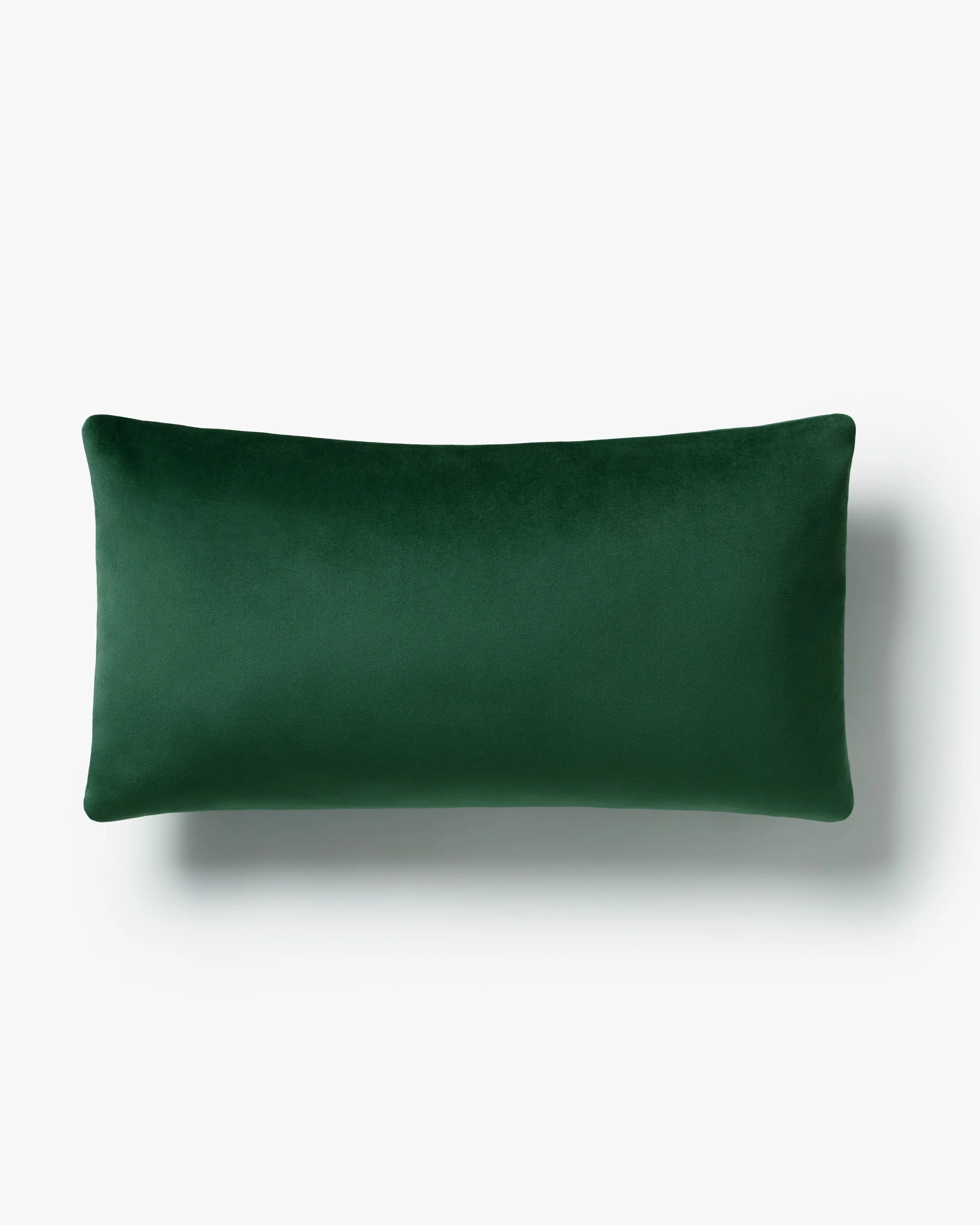 Spruce Green Velvet Throw Pillow