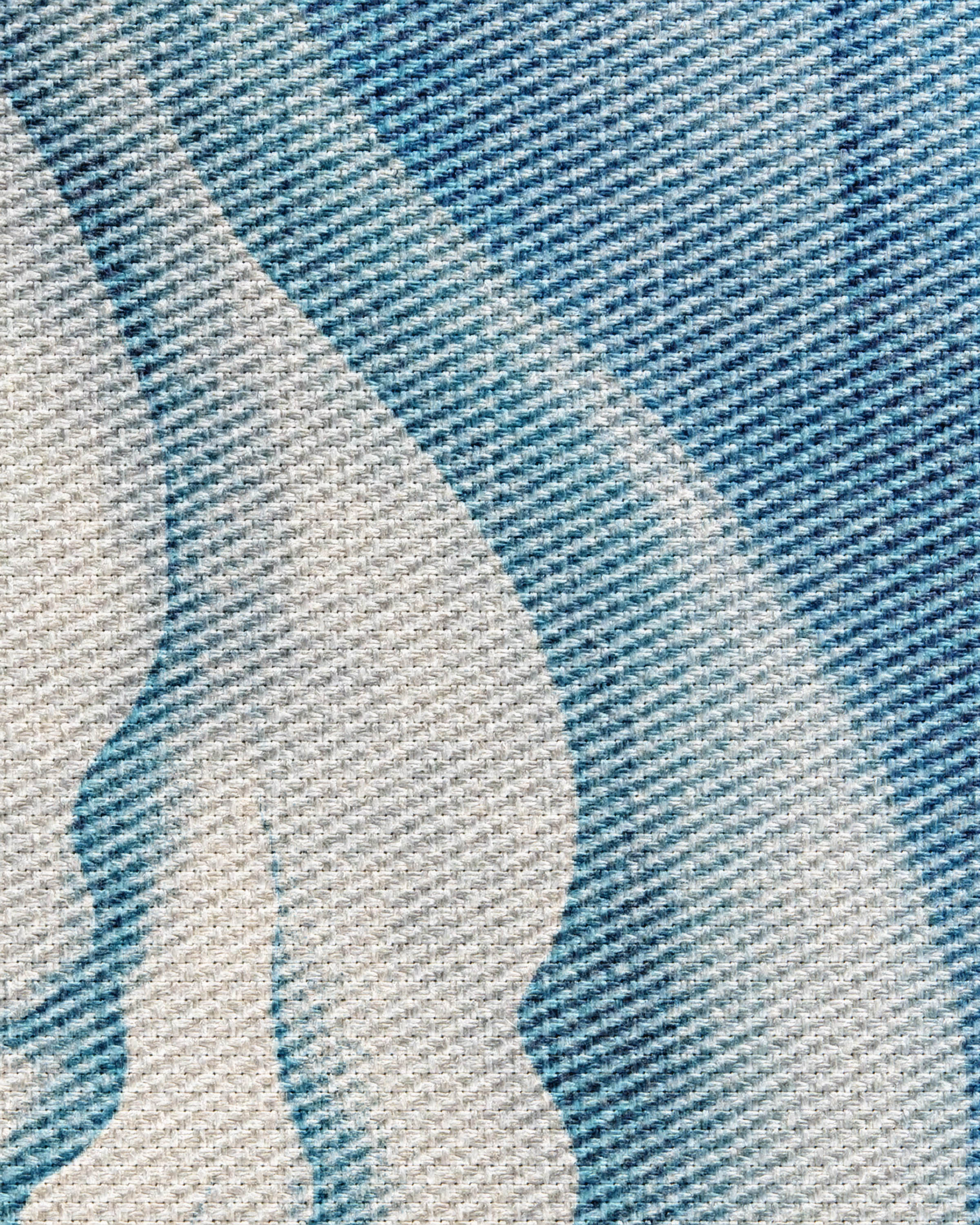 Waves Soft Blue Outdoor Rug by Gracie