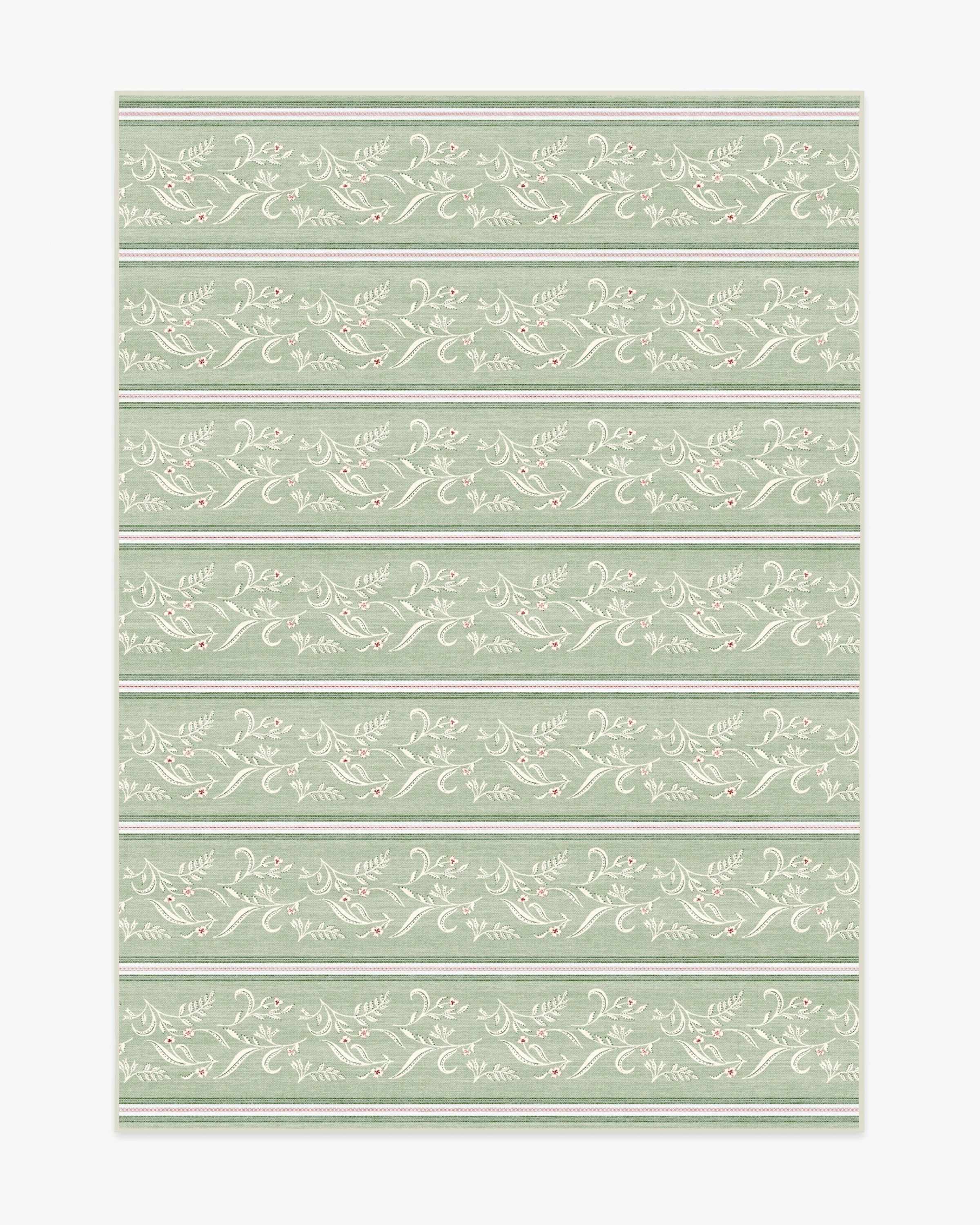 Sambuco Stripe Celadon Outdoor Rug