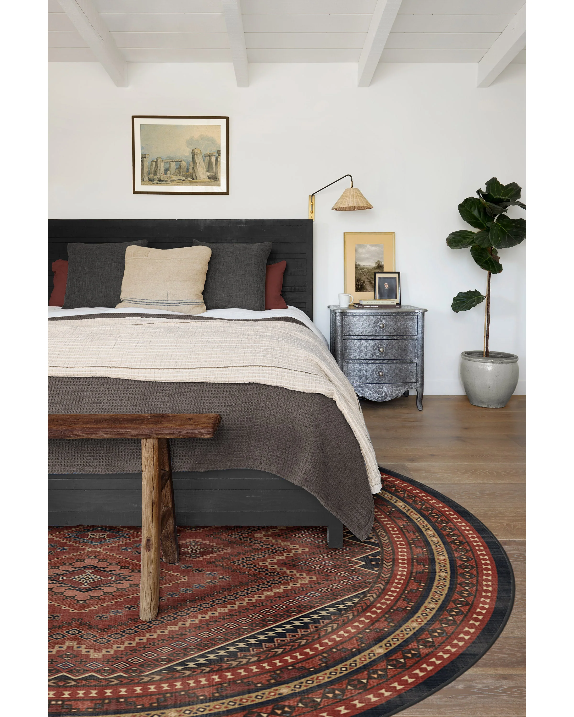 Kaden Amber Red Flatwoven Rug