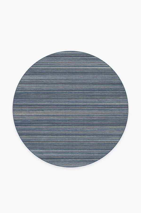 Multi Stripe Blue Rug