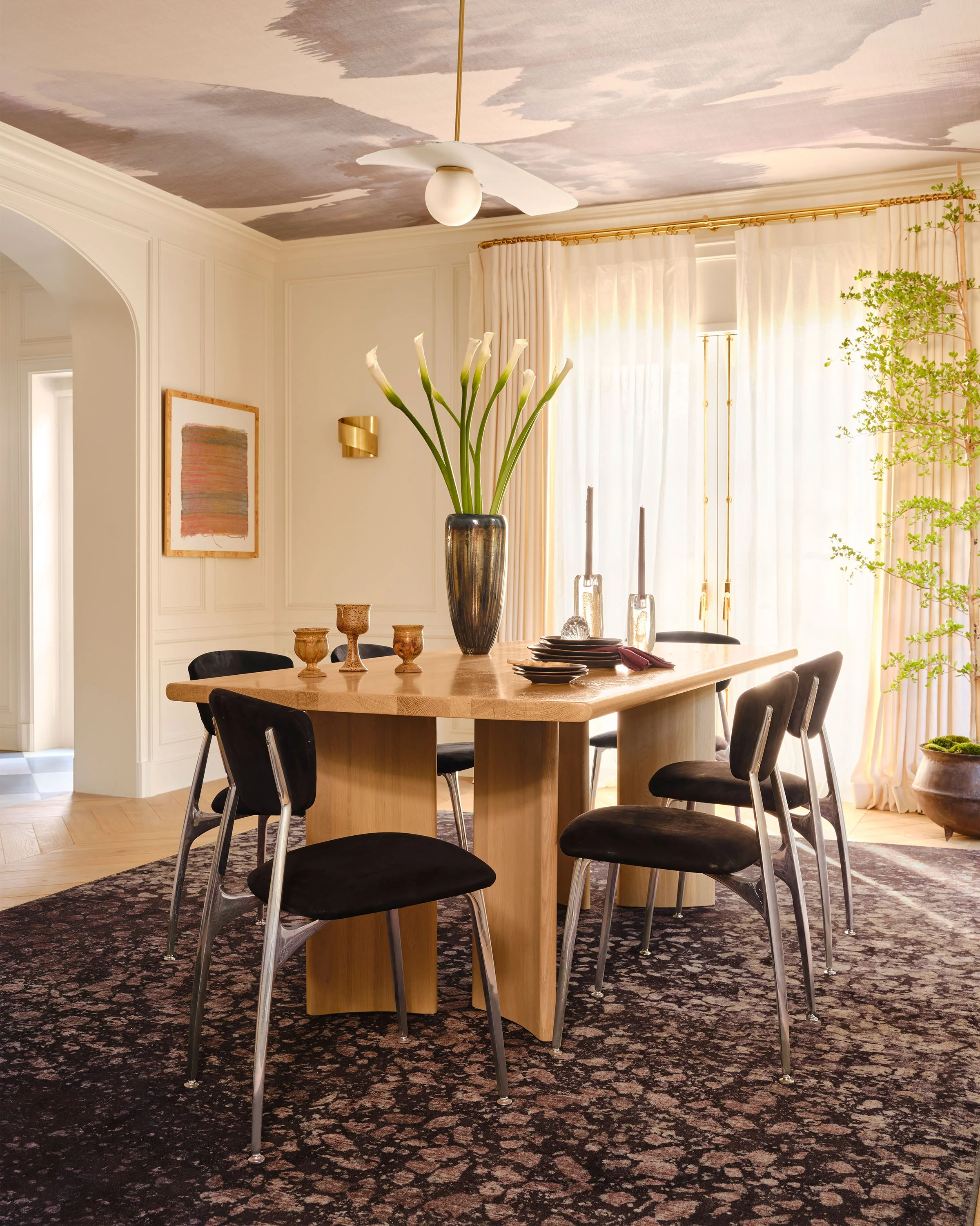 Terran Burgundy Rug by Architectural Digest