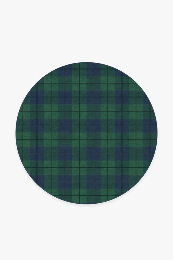 Buffalo Plaid Blackwatch Flatwoven Rug