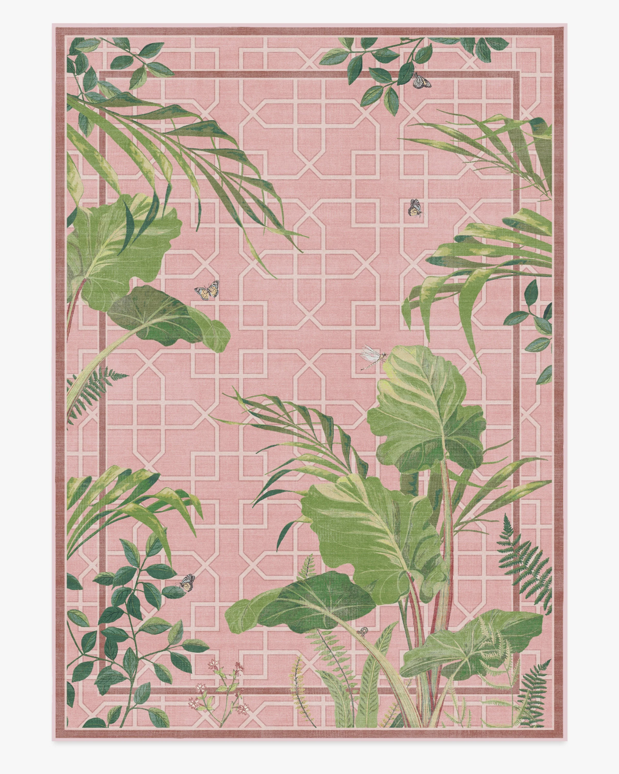 Palm House Rose Rug by Sanderson