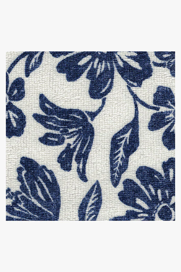 Bella Bouquet Delft Blue Bath Mat