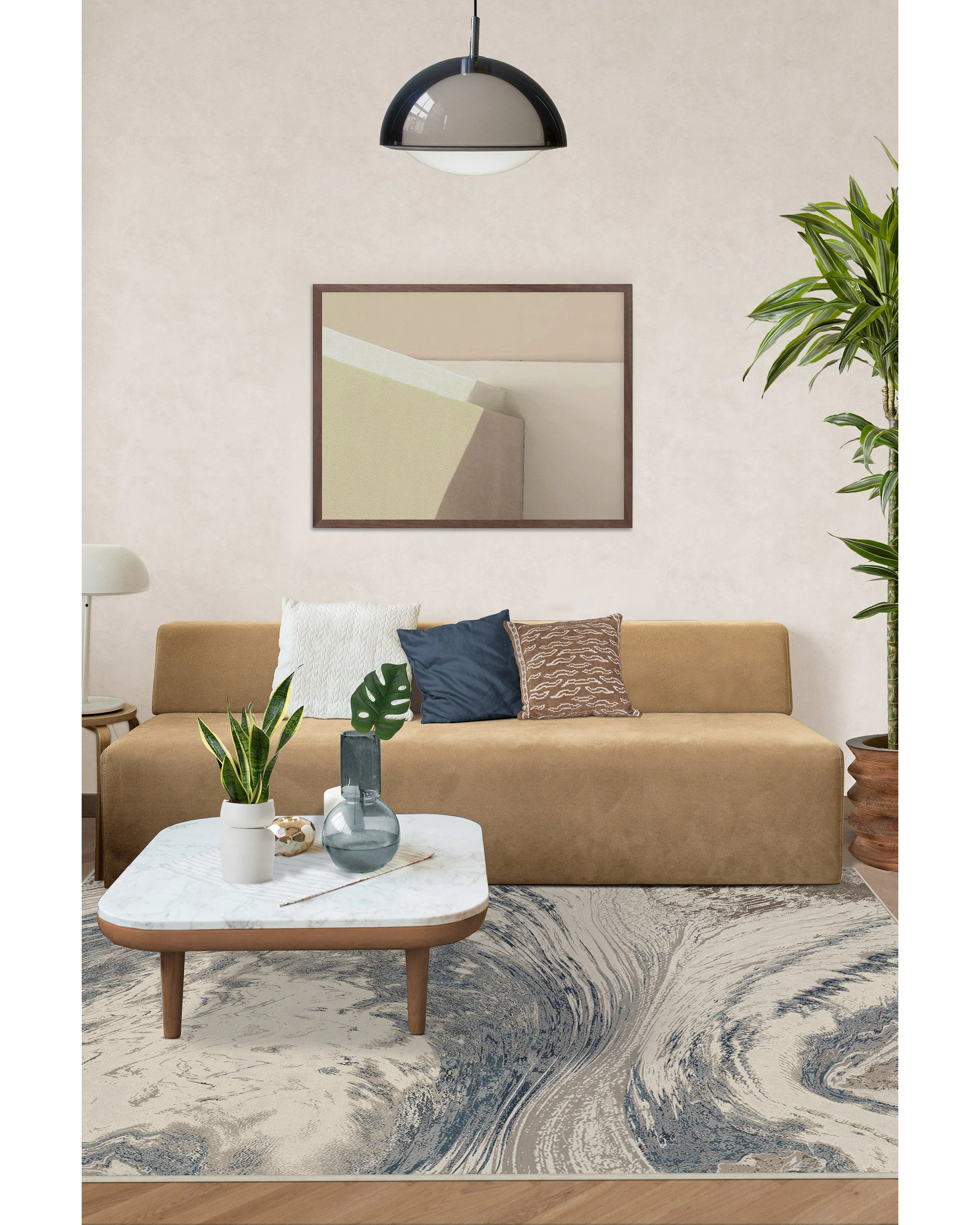 Malaspina Dusk Blue Flatwoven Rug