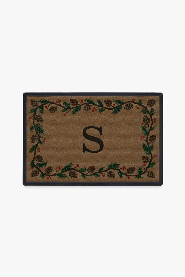 Winter Woods Monogram Doormat