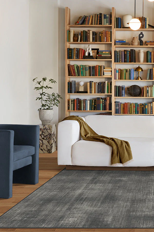 Sudaria Solid Greyscale Flatwoven Rug