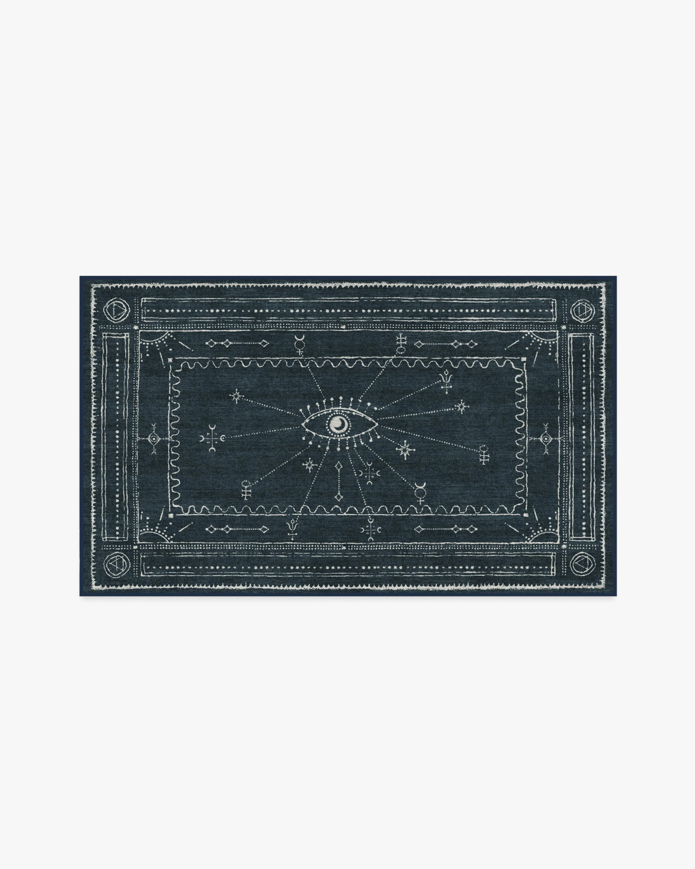 Velith Midnight Blue Flatwoven Rug