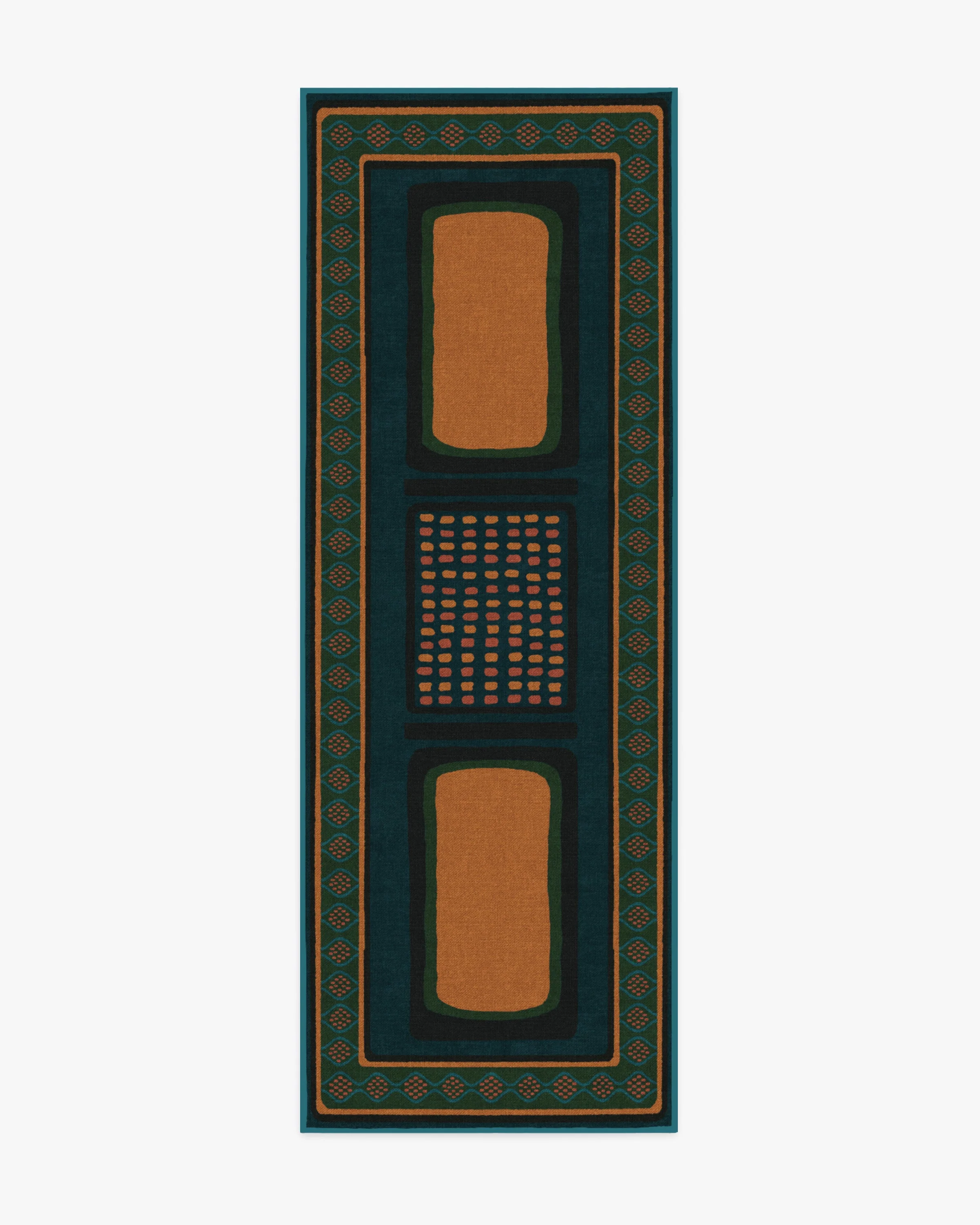 Nerissa Teal & Gold Rug by Architectural Digest