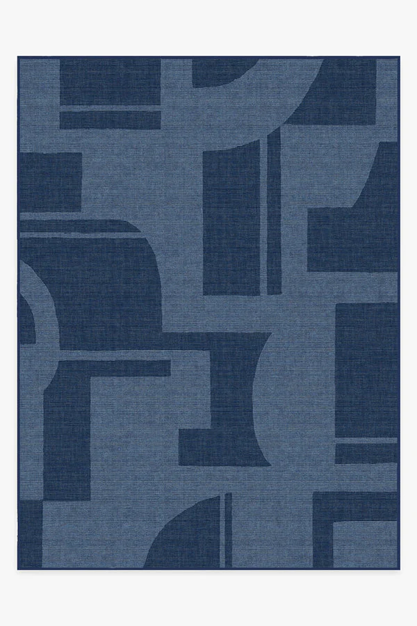 Bodin Ink Blue Outdoor Rug