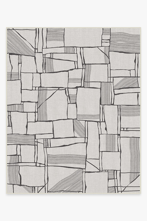Rune Black & Ivory Outdoor Rug