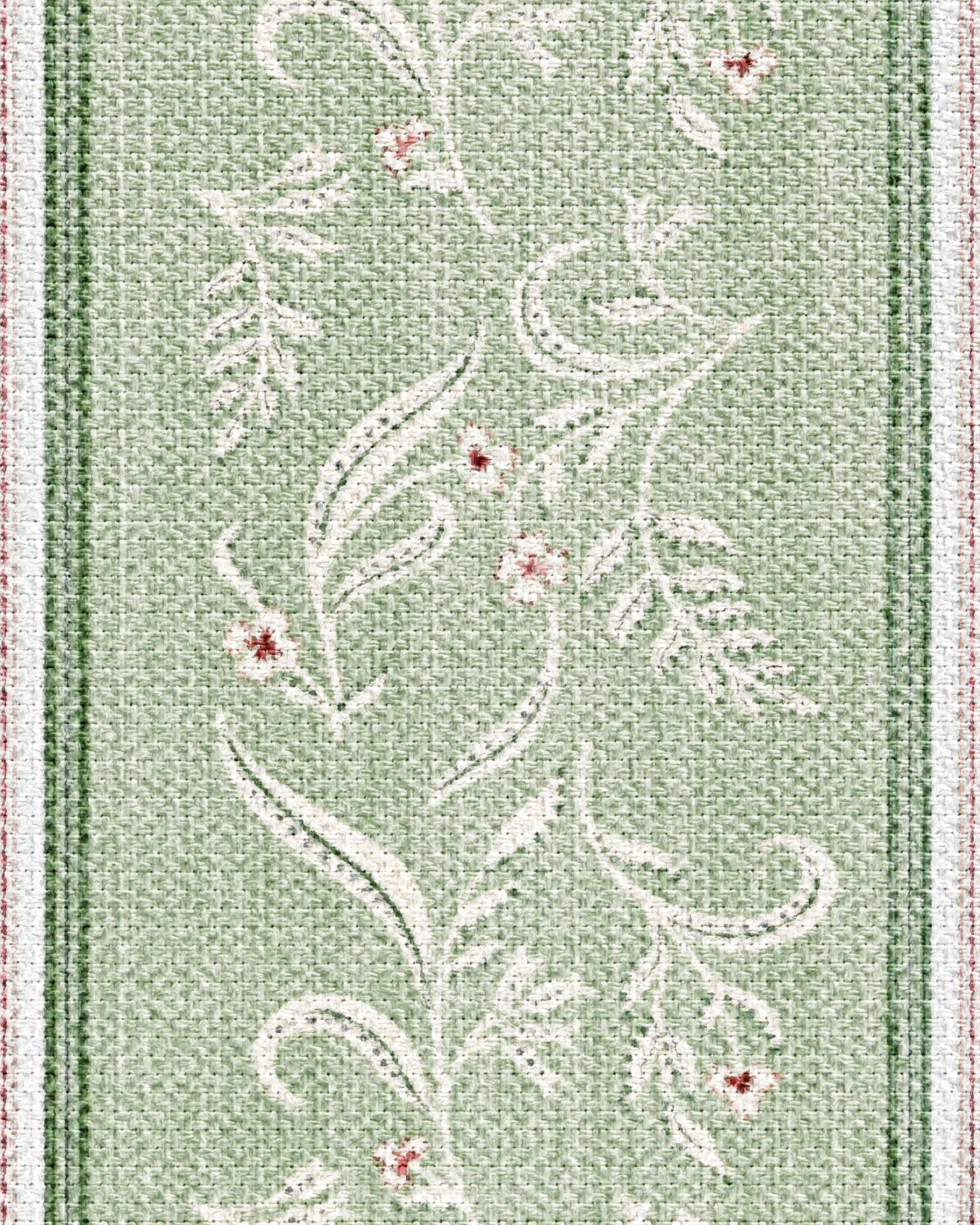 Sambuco Stripe Celadon Outdoor Rug