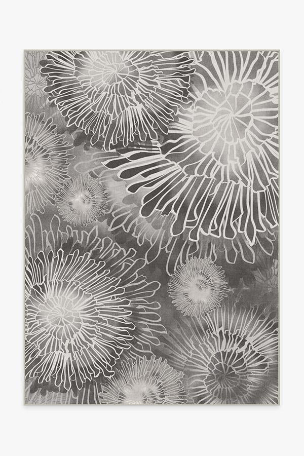 Chrysanthemum Ash Grey Rug