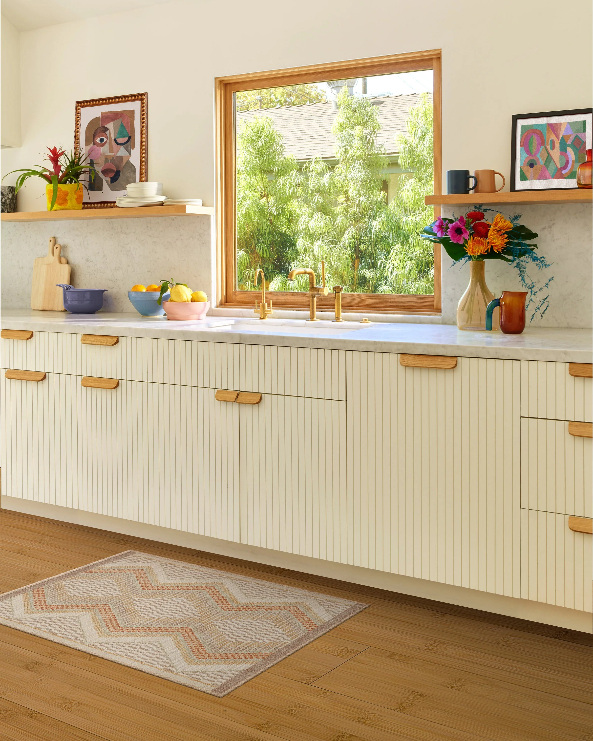 Etta Natural & Terra Flatwoven Rug by Justina Blakeney