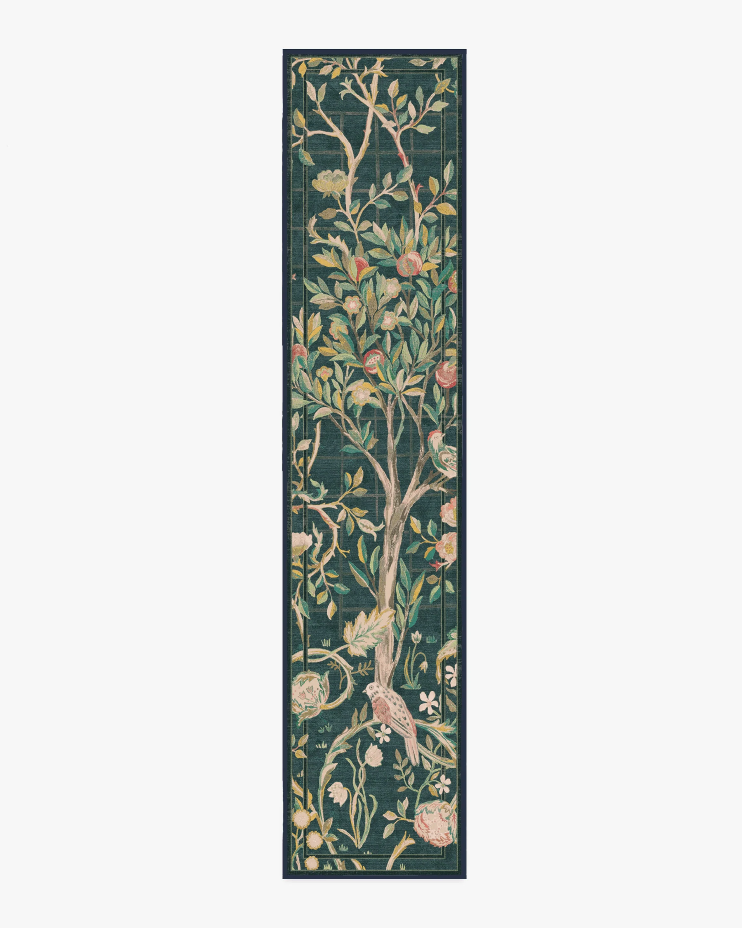 Melsetter Teal Green Flatwoven Rug by Morris & Co.