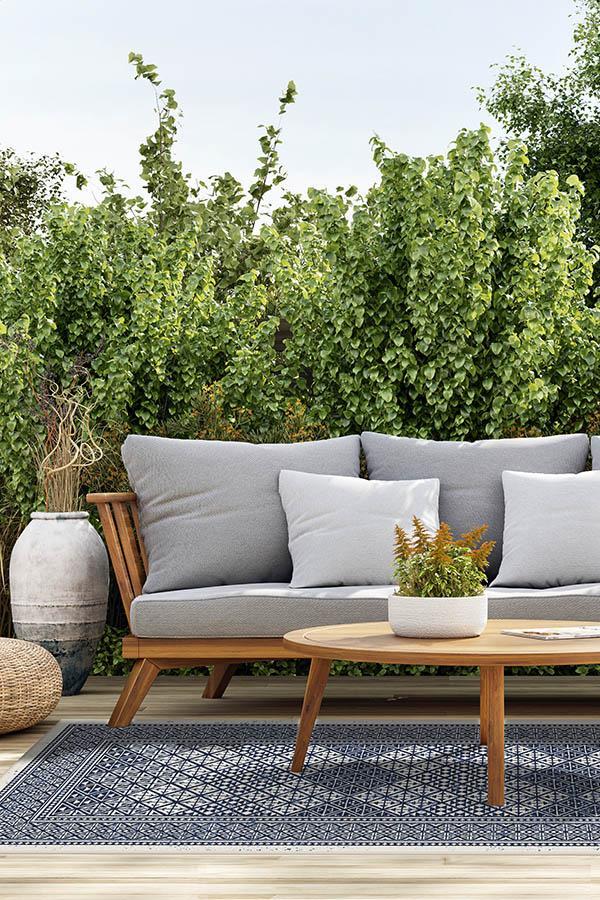 Loseta Royal Blue Outdoor Rug