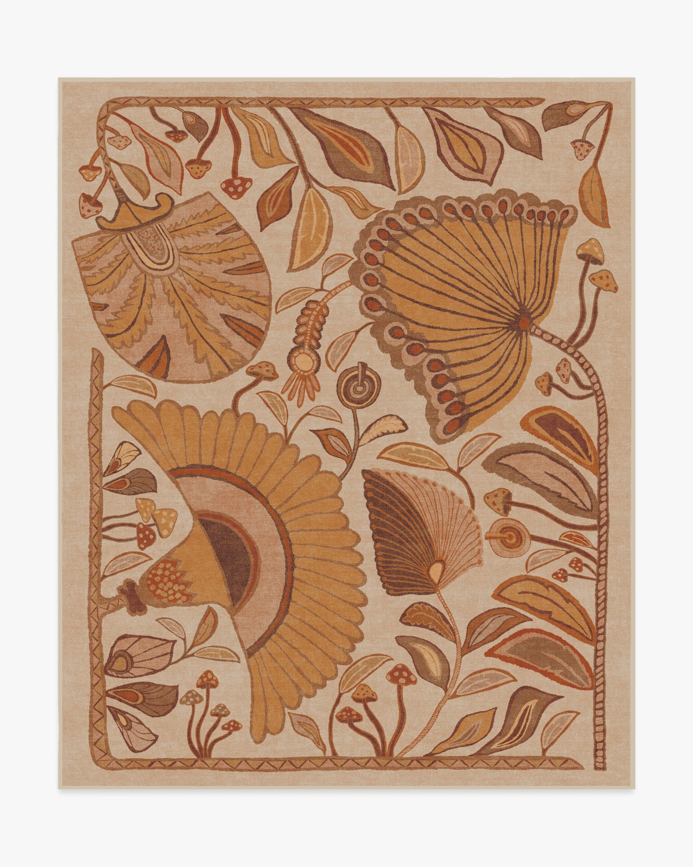 Alice Mellow Yellow Flatwoven Rug by Justina Blakeney