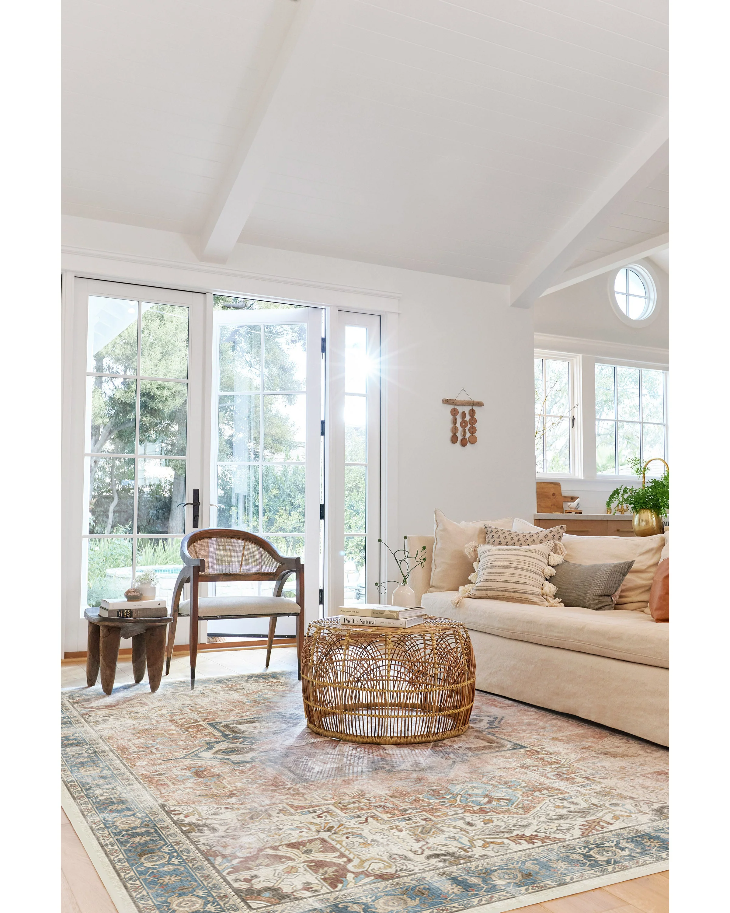 Kamran Coral Flatwoven Rug