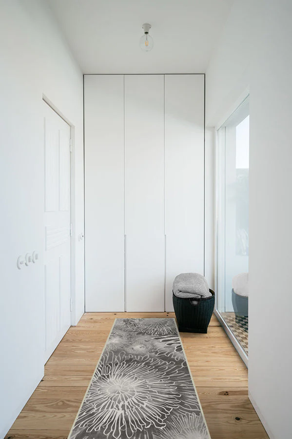 Chrysanthemum Ash Grey Rug