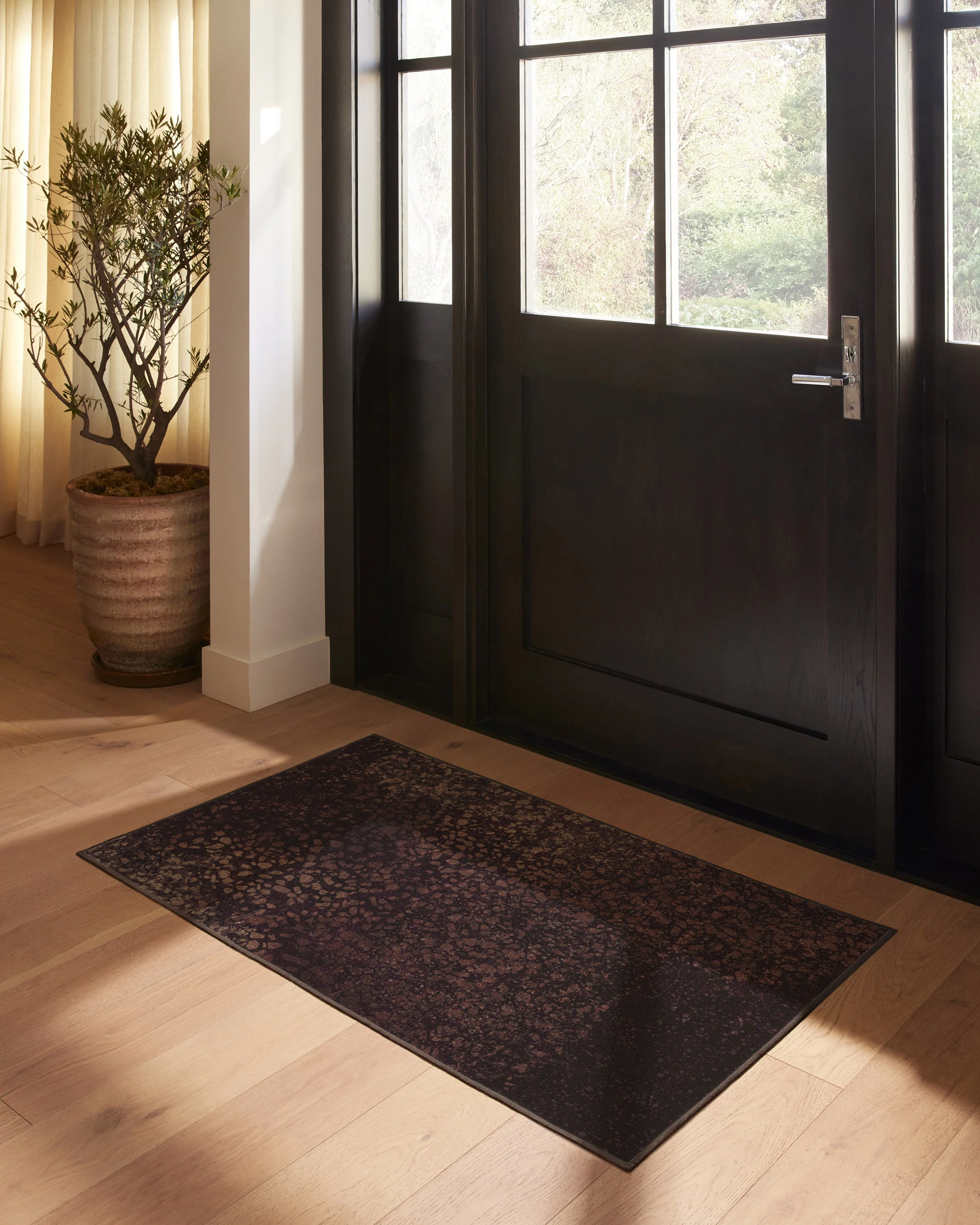 Terran Burgundy Flatwoven Rug by Architectural Digest
