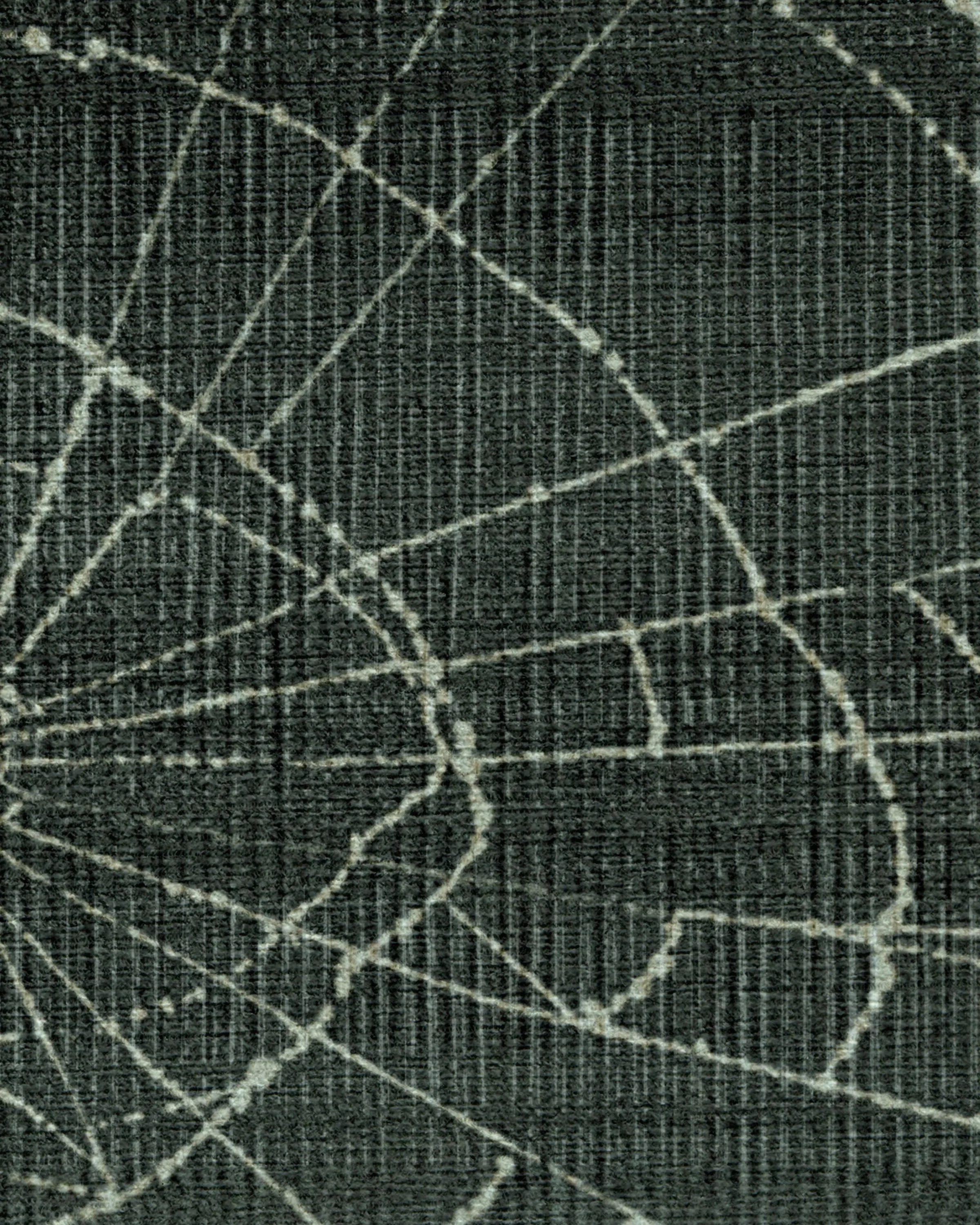 Web Soft Black Flatwoven Rug