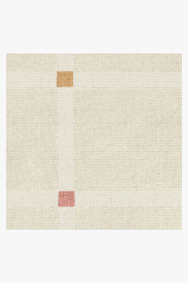 Joanna Ivory Pop Flatwoven Rug by The Home Edit