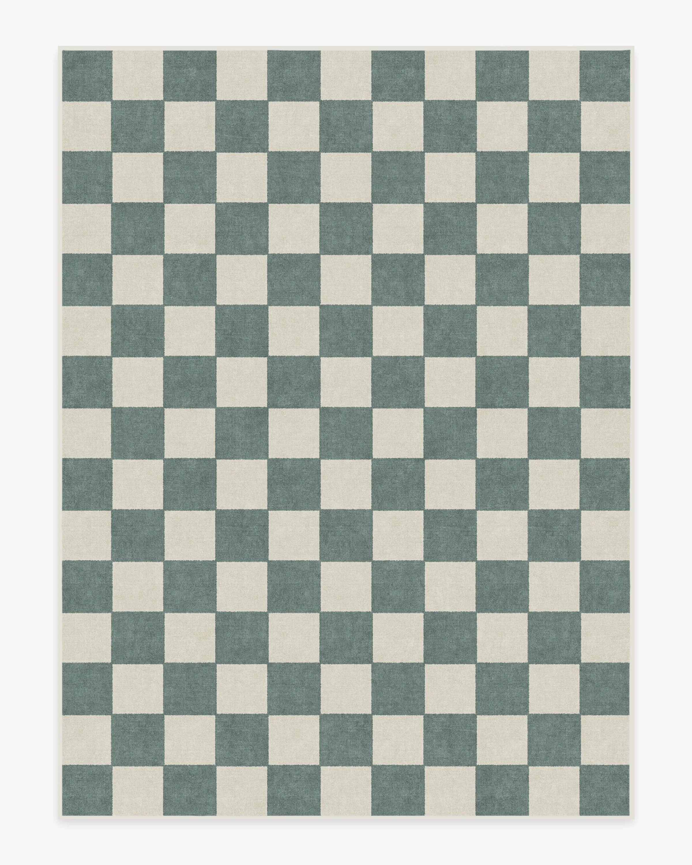 Jaque Checkered Slate Green Rug