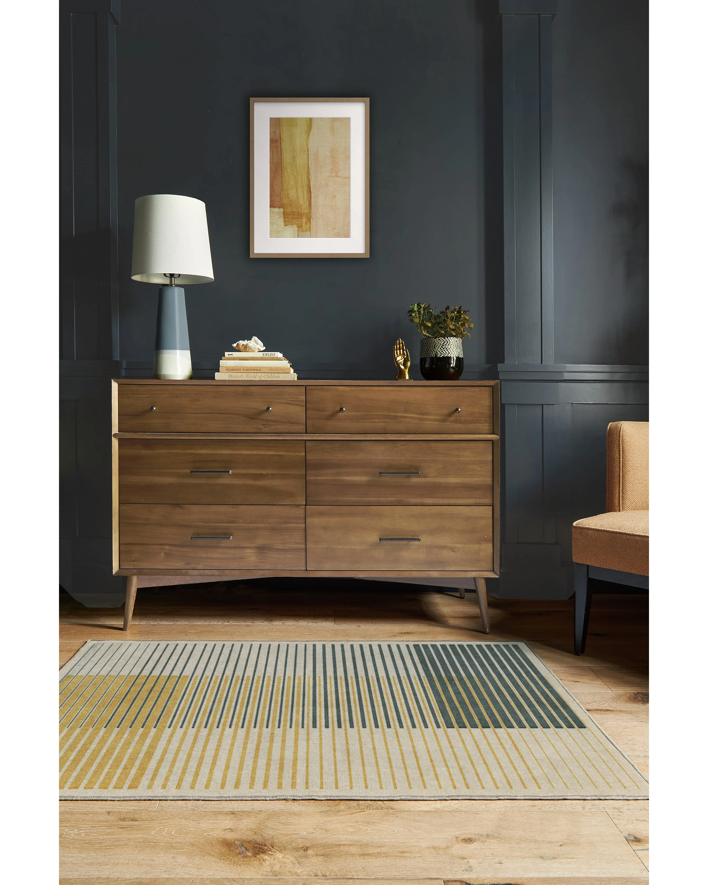 Gradasi Teal Quartz Rug
