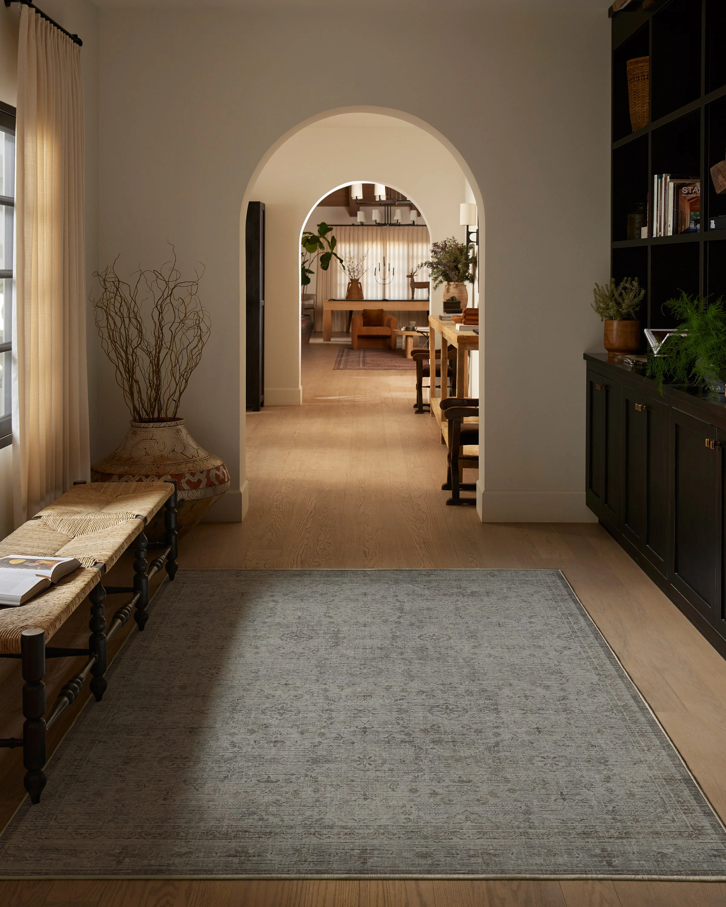 Frances Stone Grey Flatwoven Rug