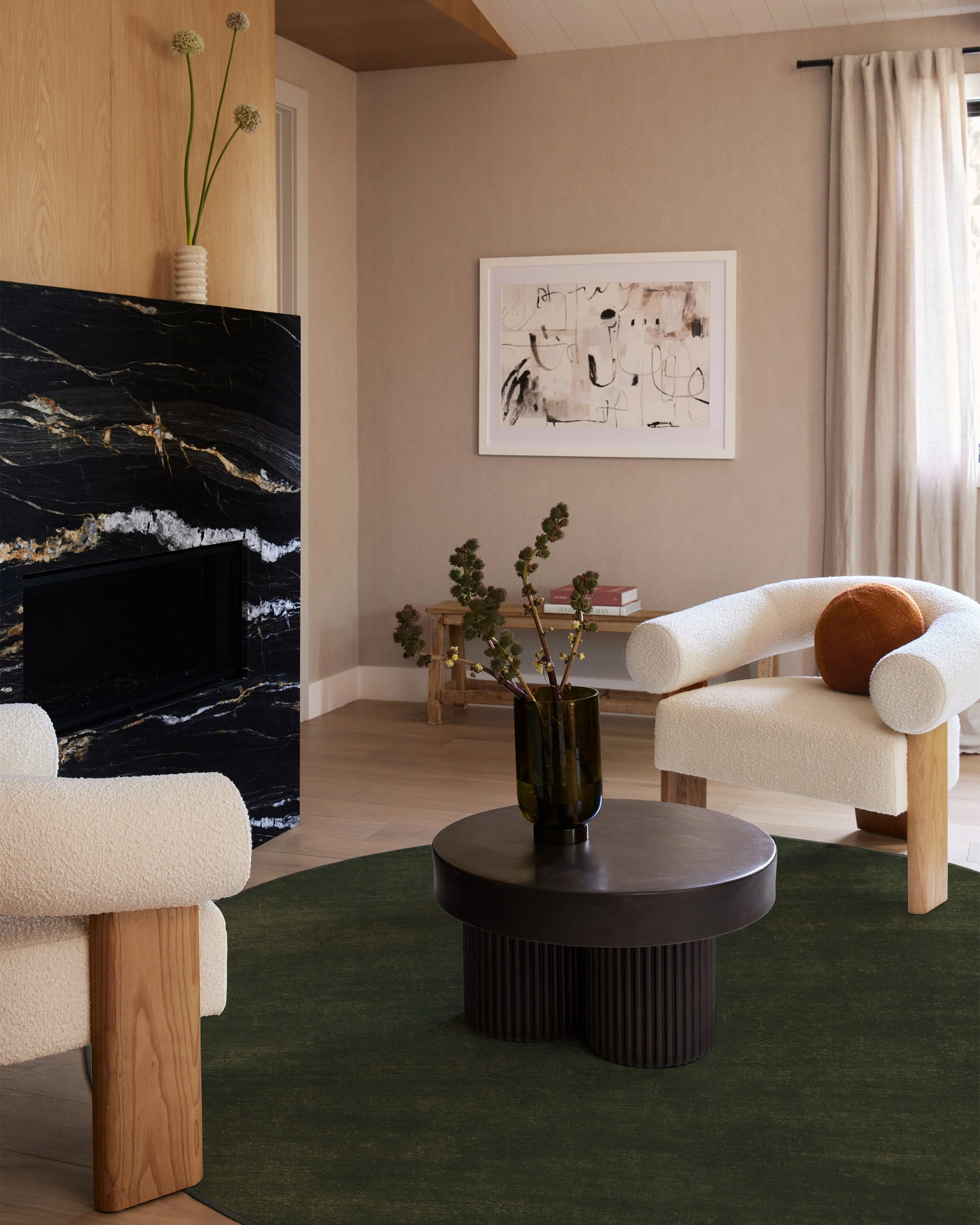 Nico Solid Olive Rug