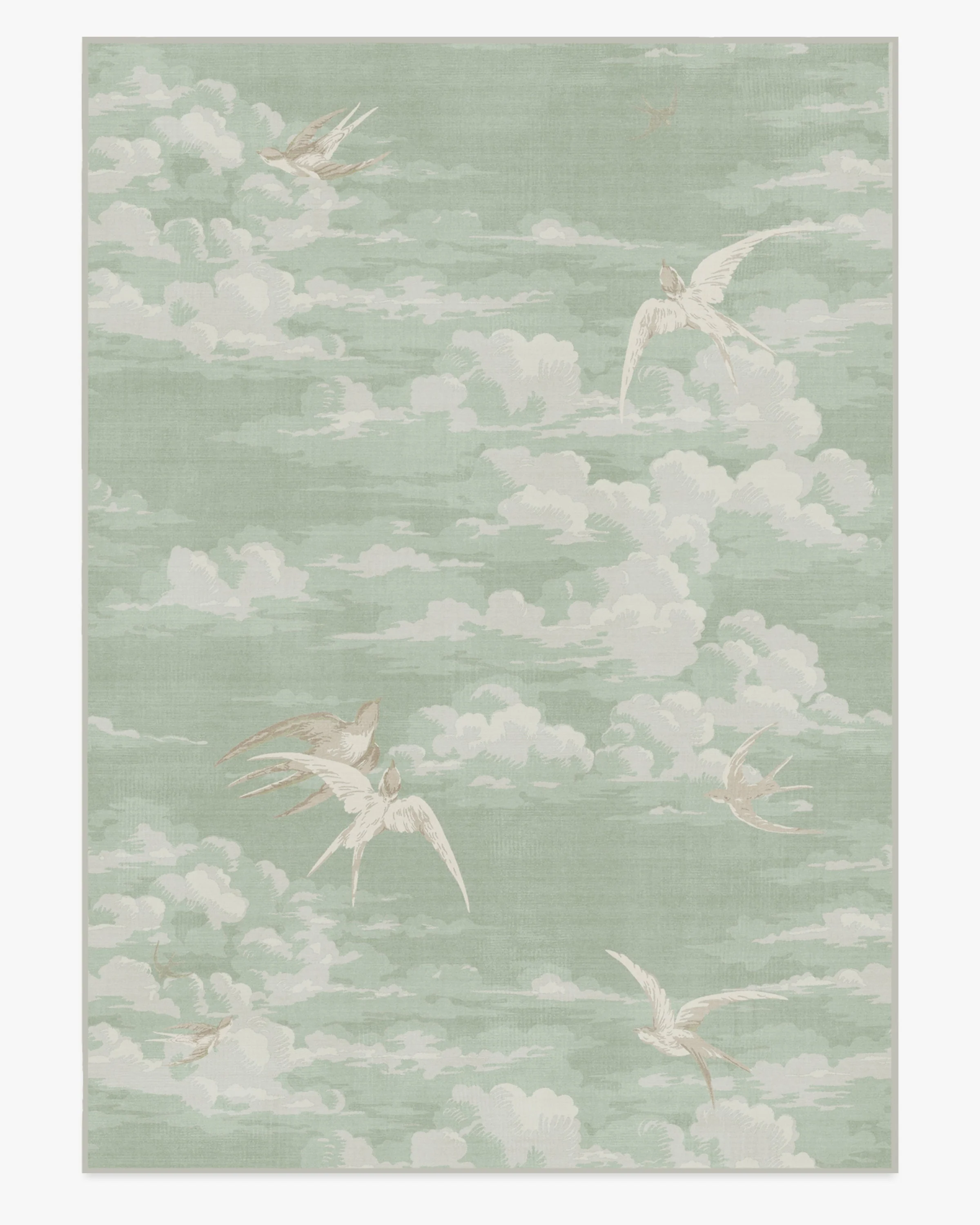 Silvi Clouds Seaspray Rug by Sanderson
