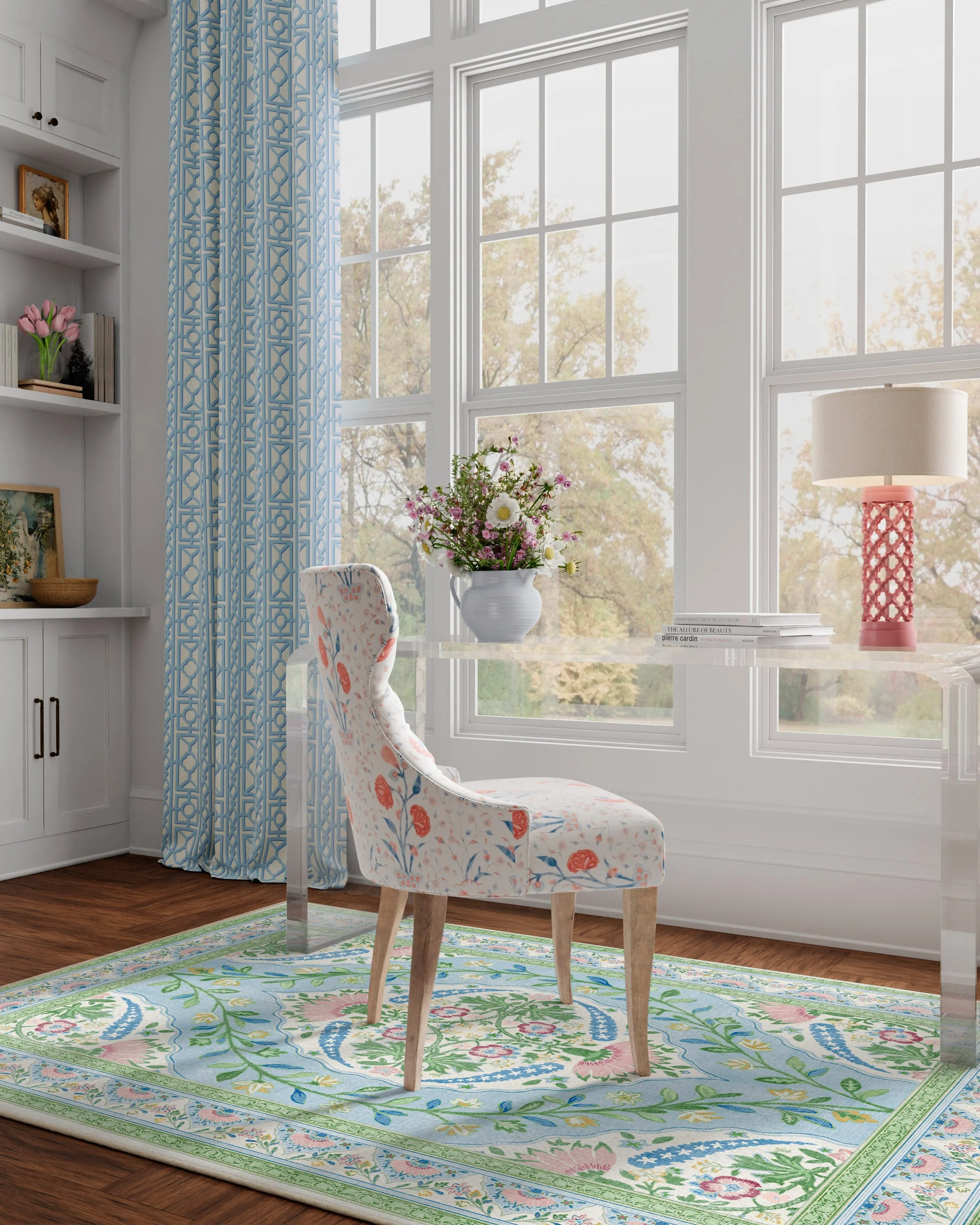 Skye Blue Multicolor Rug by Mrs. Alice