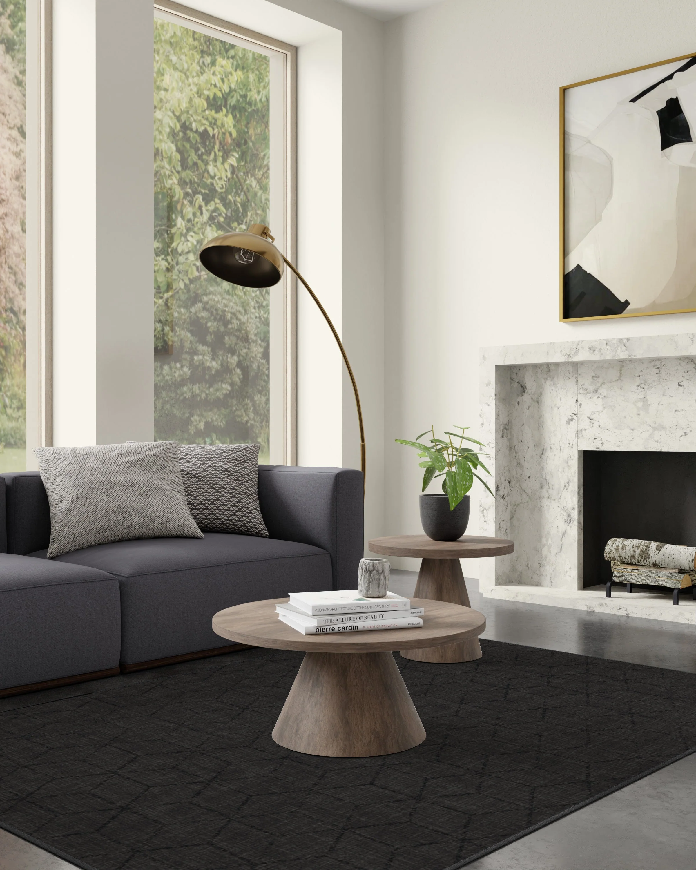 Prisma Soft Black Rug