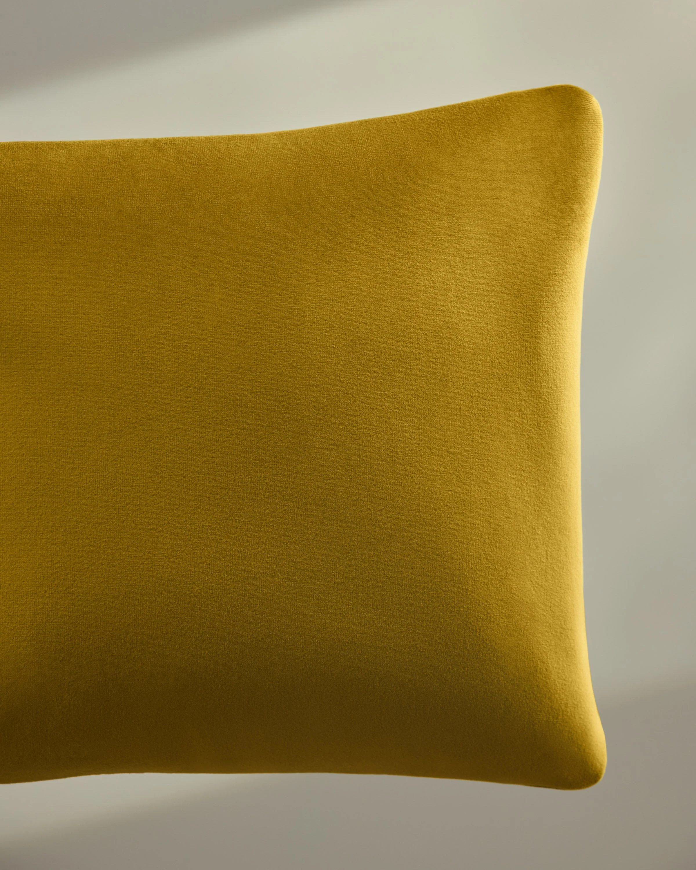 Goldenrod Velvet Throw Pillow