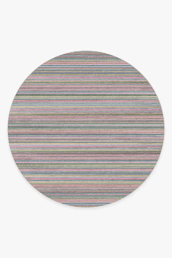 Multi Stripe Polychrome Rug