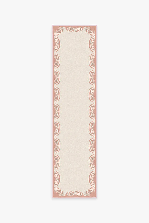 Fringe Pink & Ivory Rug by Gray Malin