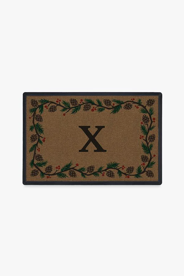 Winter Woods Monogram Doormat