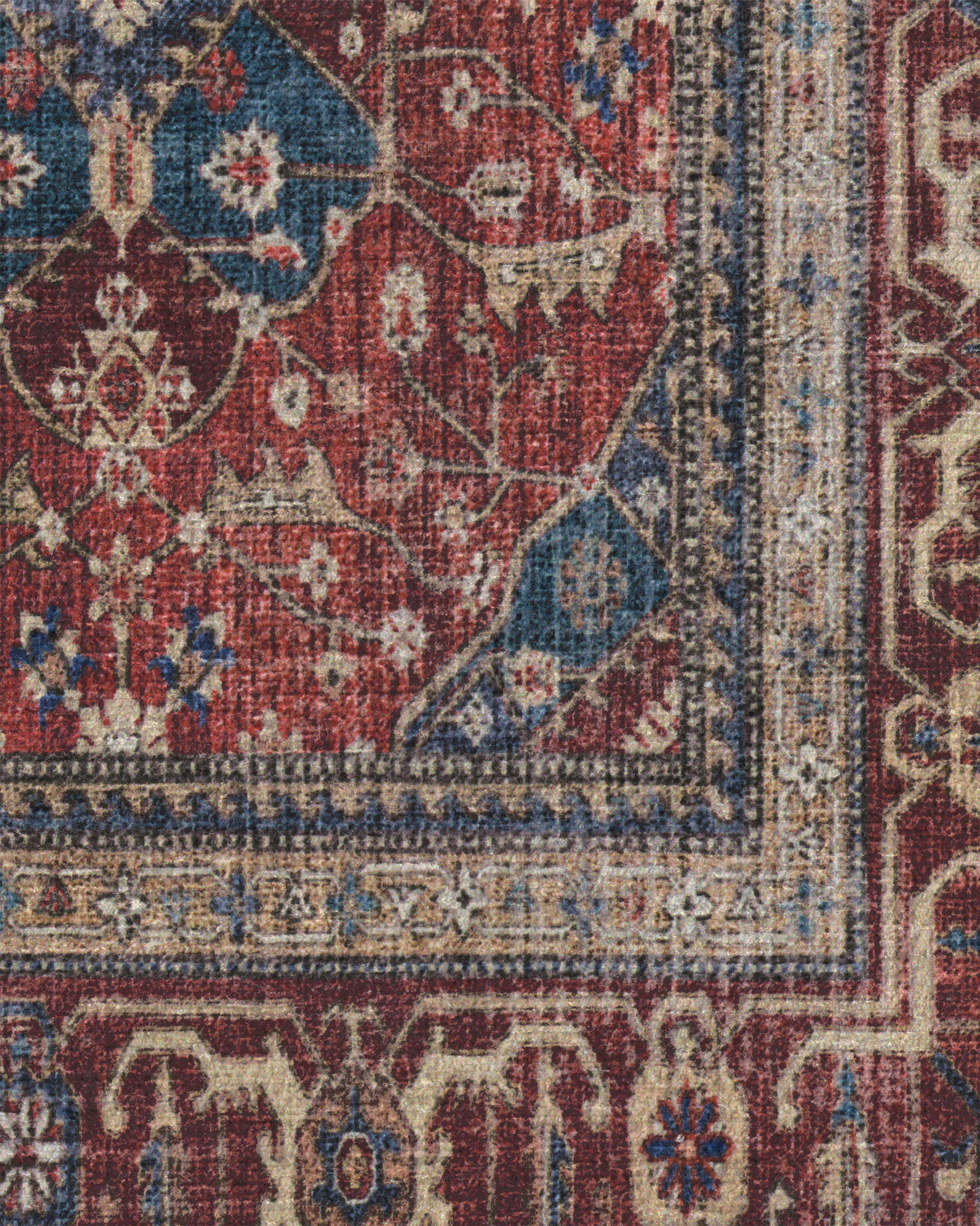 Alessia Royal Red Flatwoven Rug