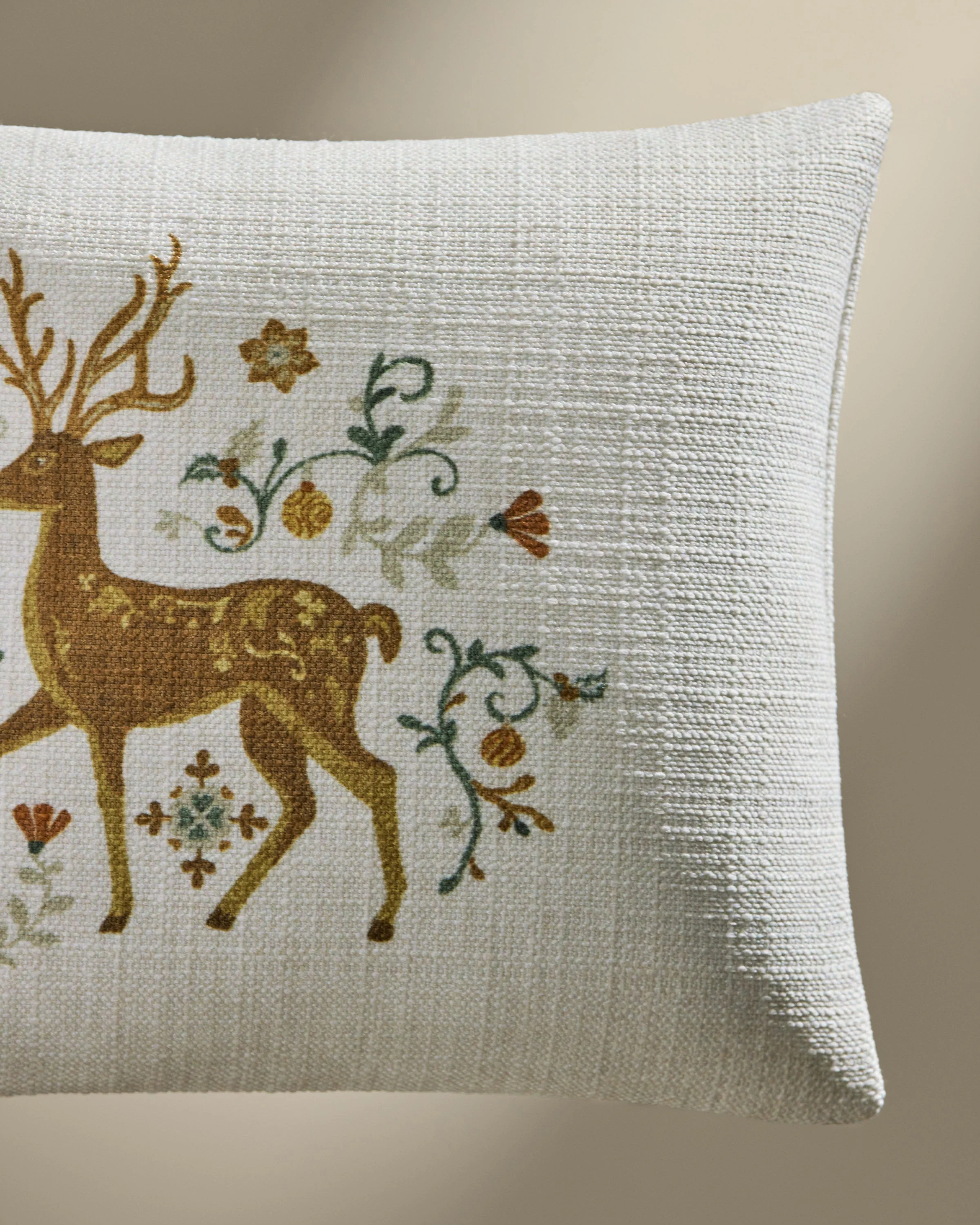 Belle Ivory Woven Throw Pillow