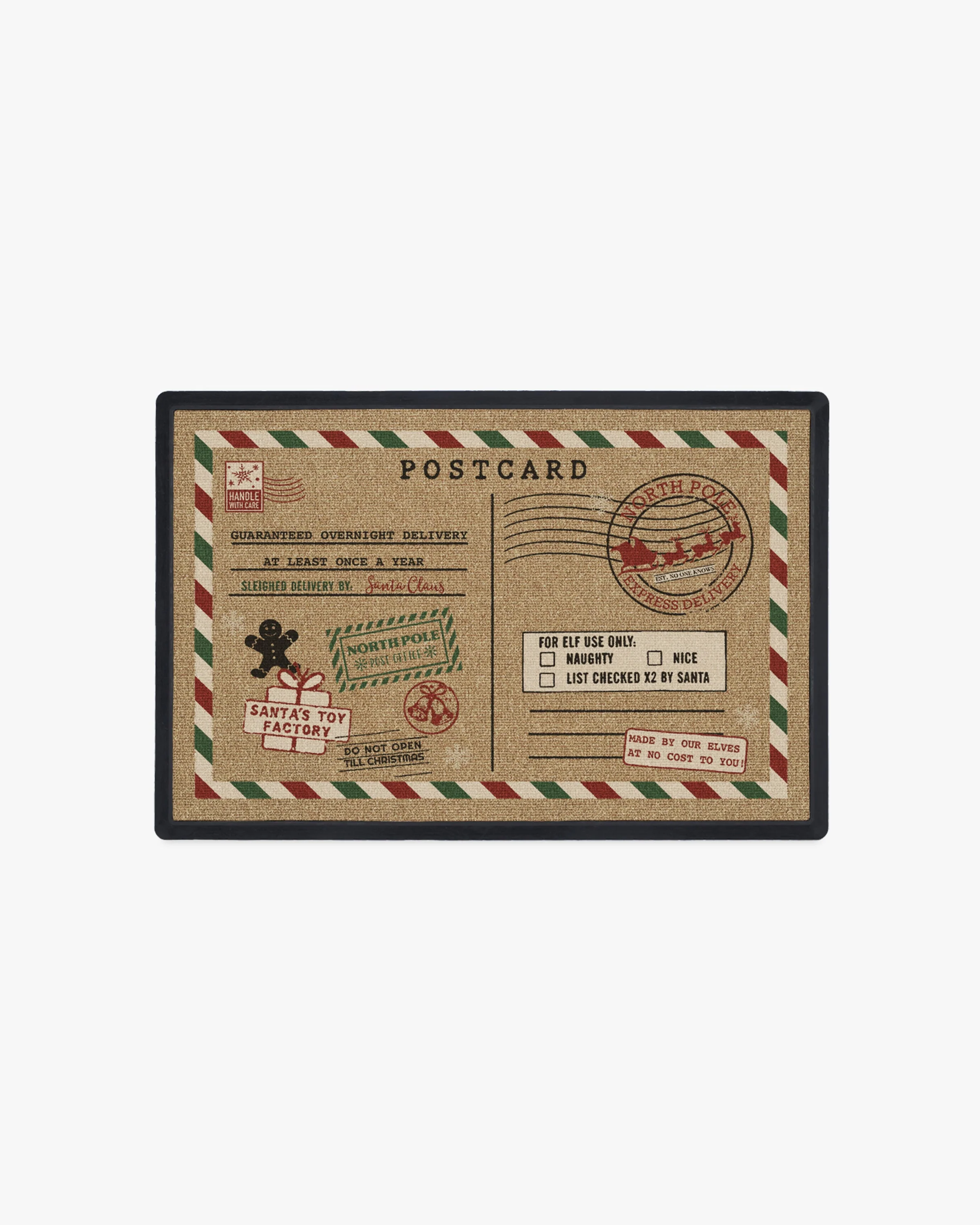 Christmas Postcard Doormat